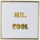 A & B Home 4-Piece Gold/White Mr. and Ms. Wall Art Set-1