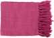 Surya Tilda Bright Pink 59"x51" Throw Blanket-0