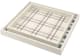 A & B Home 2-Piece Beige/Black/White Square Decorative Trays-1