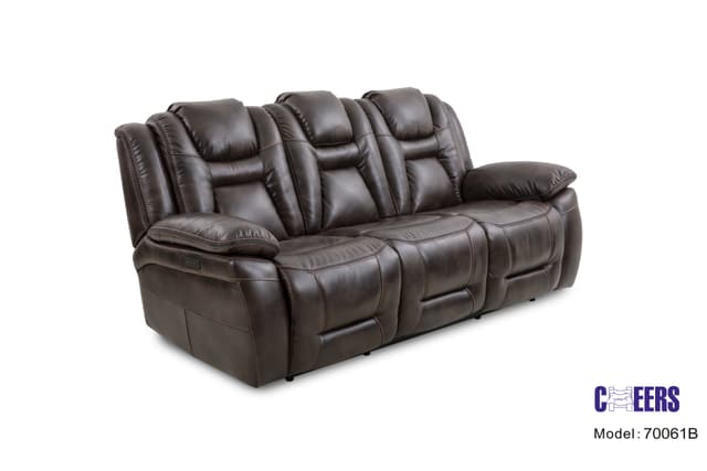 Cheers XW70061 Power Reclining Power Headrest Sofa with Drop Down Table-2