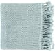 Surya Tibey Pale Blue 50"x70" Throw Blanket-0