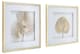 A & B Home Zola 2-Piece Gold/White Botanical Wall Art Set-0