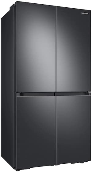Samsung 29.2 Cu. Ft. Fingerprint Resistant Black Stainless Steel Smart 4-Door French Refrigerator door closed