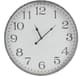 Olliix by Martha Stewart Duke White and Silver Round Clock-0