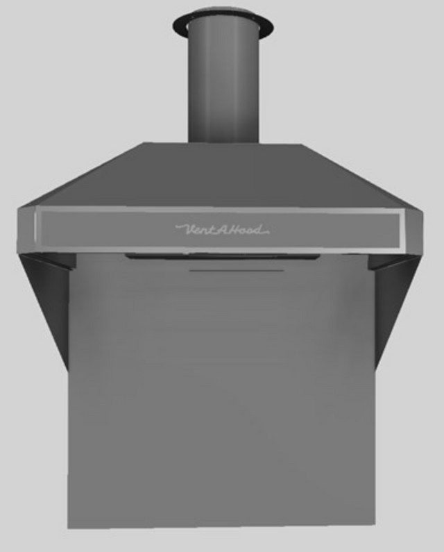 VentAHood® A Series 36" Retro Style Wall Mounted Range HoodGunsmoke