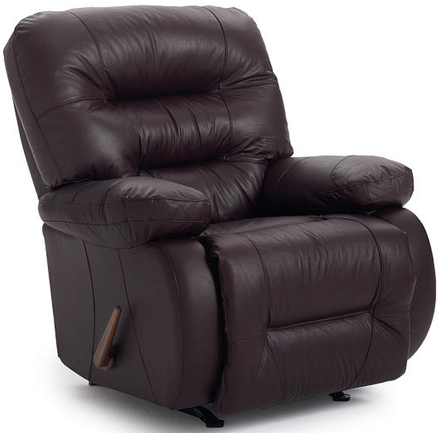 Best Home Furnishings® Maddox Chocolate Leather Rocker Recliner-0