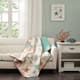 Olliix by Madison Park Coral Pebble Beach Oversized Cotton Quilted Throw-1