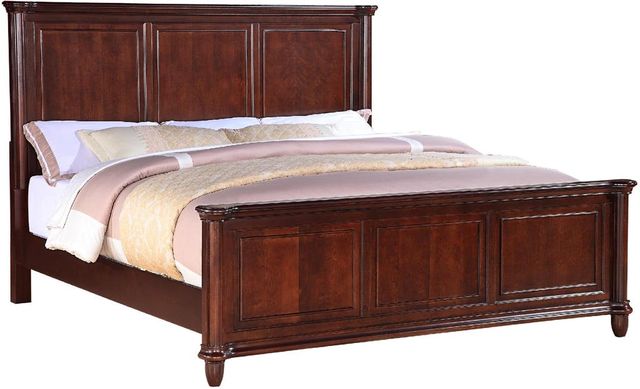 Elements International Hamilton Dark Wood Queen Bed Hm100qb