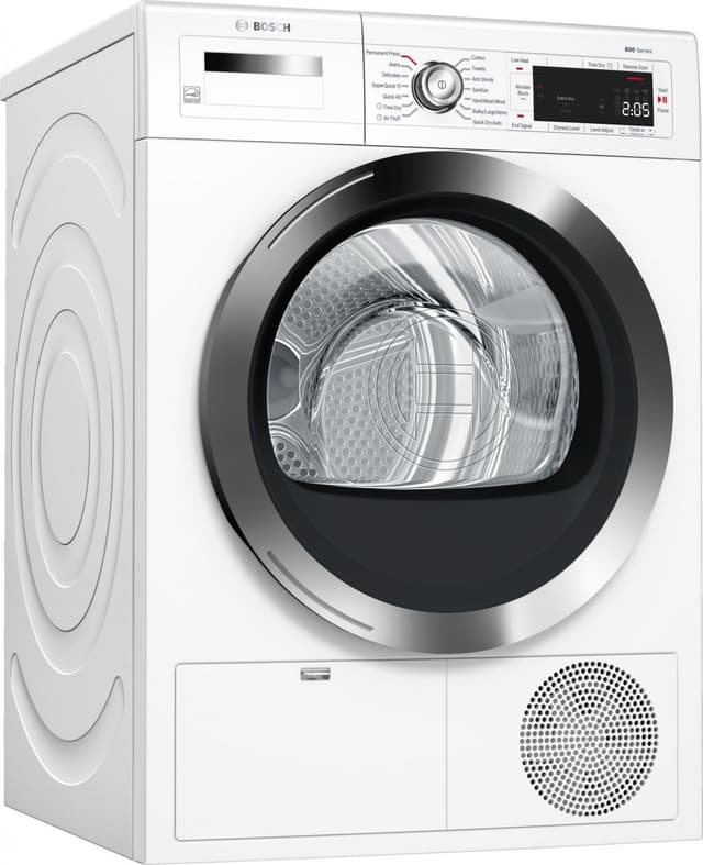 Bosch 800 Series 4.0 Cu. Ft. White Compact Condensation Dryer-0