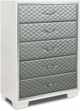 New Classic® Home Furnishings Luxor Silver/White Chest-0