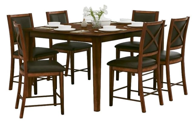 Homelegance® Verona Amber/Dark Brown Counter Chair-3