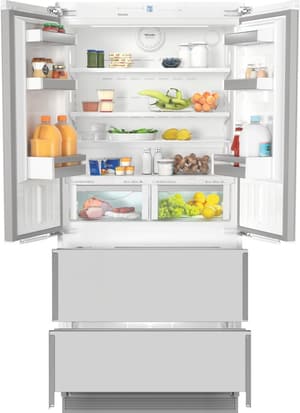 Miele 18.9 Cu. Ft. Panel Ready French Door Refrigerator Miele 36" 18.9 Cu. Ft. Panel Ready Built In Counter Depth French Door Refrigerator