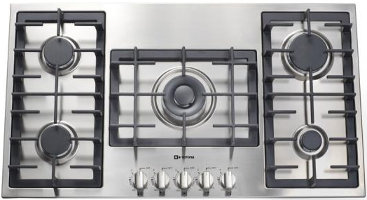 Verona 36 Designer Series Gas Cooktop Stainless Steel