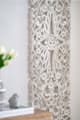 A & B Home Rustic White Floral Vine Panel-2