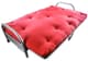 Furniture of America® Aksel Black/Red Futon Mattress-0
