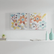 Olliix by Intelligent Design Sweet Florals 2 Piece Multi Canvas With Hand Embellishment Set-4