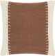 Surya Niko Dark Brown 20"x20" Pillow Shell with Down Insert-0