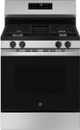 GE® 400 Series 30" Stainless Steel Freestanding Gas Range-0