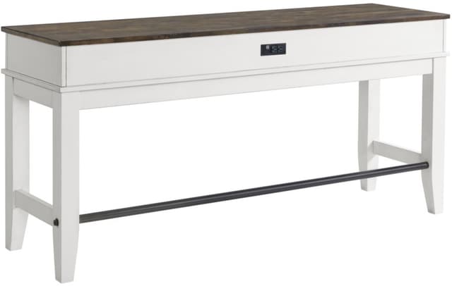 Intercon Kona Gray and White Sofa Bar Table-1