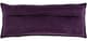 Surya Cotton Velvet Dark Purple 12"x30" Toss Pillow with Polyester Insert-1