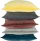 Surya Cotton Velvet Bright Yellow 22"x22" Pillow Shell with Polyester Insert-3