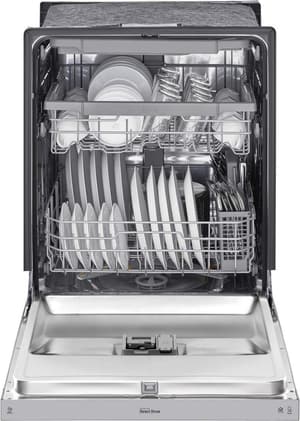 LG 24" PrintProof Stainless Steel Front Control Built In Dishwasher