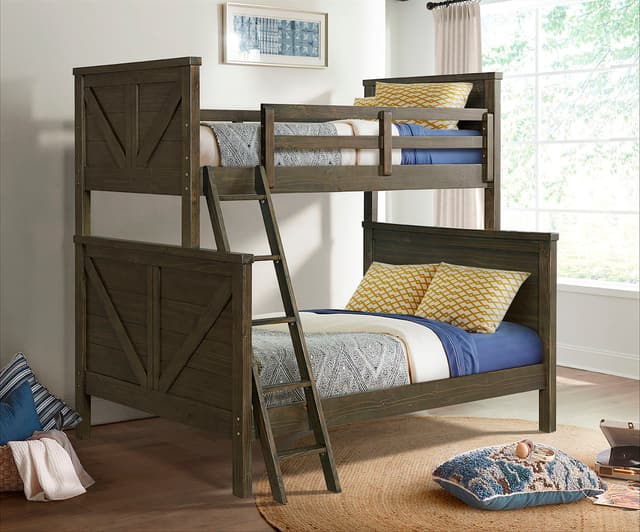 Intercon Tahoe Youth River Rock Twin over Full Bunk Bed-1