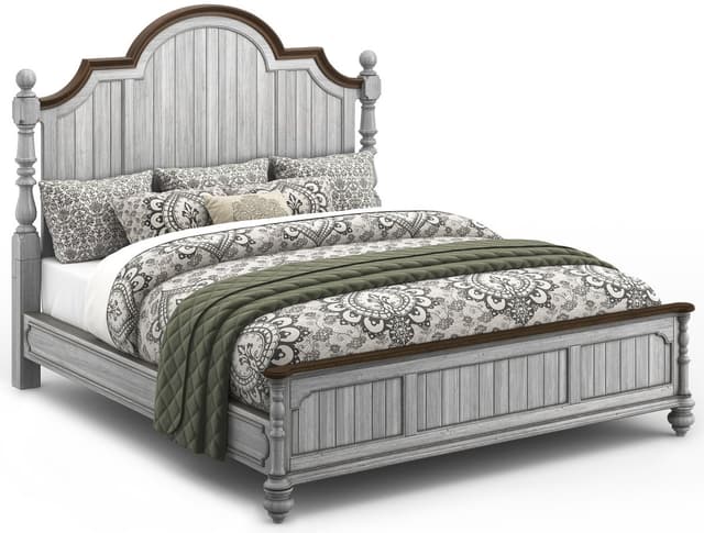 Flexsteel® Plymouth 3pc Queen Poster Bedroom Set P41382982-W1047-90Q+860+80-2