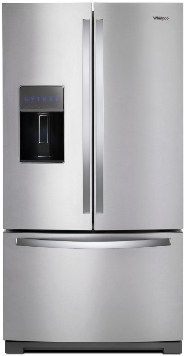 Whirlpool 26 80 Cu Ft French Door Refrigerator Fingerprint