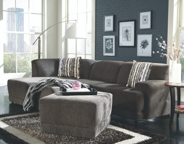 England Furniture Co. Cole Domain Dove 2-Piece Chaise Sectional-0