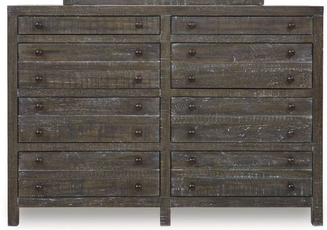 Modus Furniture Townsend Gunmetal Dresser and Mirror-3