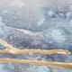 Olliix by Madison Park Blue Cosmo Blue/Gold 3 Piece Canvas Set Hand Embellished Textured Glitter and Gold Foil Set-2