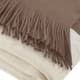 Olliix by INK+IVY Stockholm Taupe 50" x 60" Color Block Faux Cashmere Throw-1