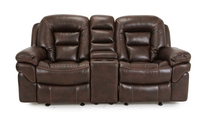 Cheers Contemporary Glider Reclining Console Loveseat-0