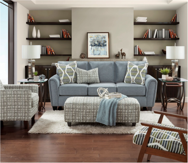 Fusion Furniture Potlatch Marine Cocktail Ottoman-1