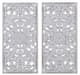 Olliix by Madison Park Botanical Panel 2 Piece White Carved Wall Decor Set-0