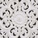 Olliix by Madison Park White Mandala Trinity 3 Piece White and Brown 3D Embellished Linen Canvas-4