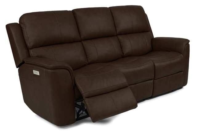 Flexsteel® Henry Brown Power Reclining Sofa in 946-71-0