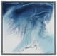 Olliix by Madison Park Blue Set of 2 Blue Lagoon 2 Gel Coat Framed Canvas Pieces-2