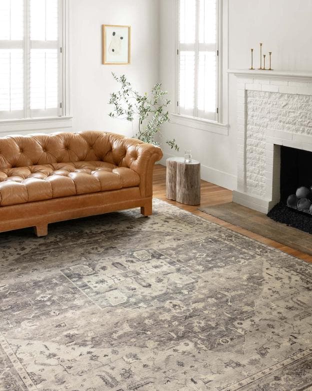 Loloi® Rugs Hathaway Steel / Ivory 5" x 8" Rug-1