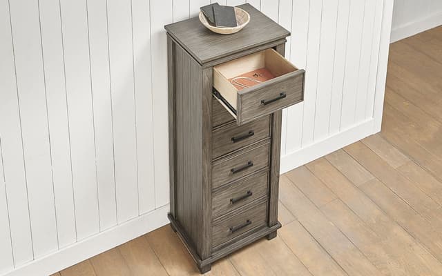 A-America® Glacier Point Gray Stone Lingerie Chest-1