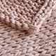 Olliix by Madison Park Chunky Double Knit Blush Throw-4