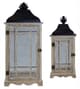 A & B Home 2-Piece Black/Brown Lantern Set-0