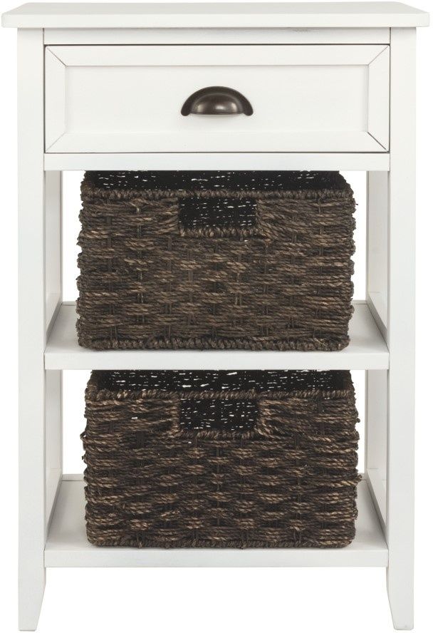 Signature Design By Ashley Oslember White Accent Table A4000137