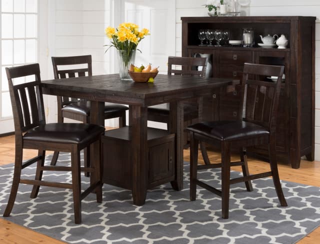 Jofran Inc. Kona Grove 7 Piece Pub Table and Stool Set-0