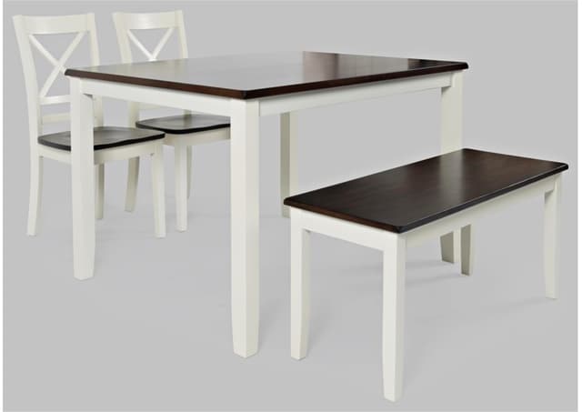 Jofran Inc. Asbury Park 4-Piece Autumn/White Dining Set-0