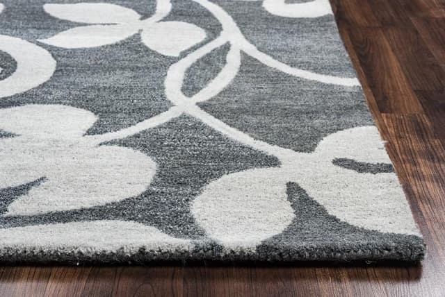 Rizzy Home Mariana Fields Ornamental Gray 5' x 8' Rug-2