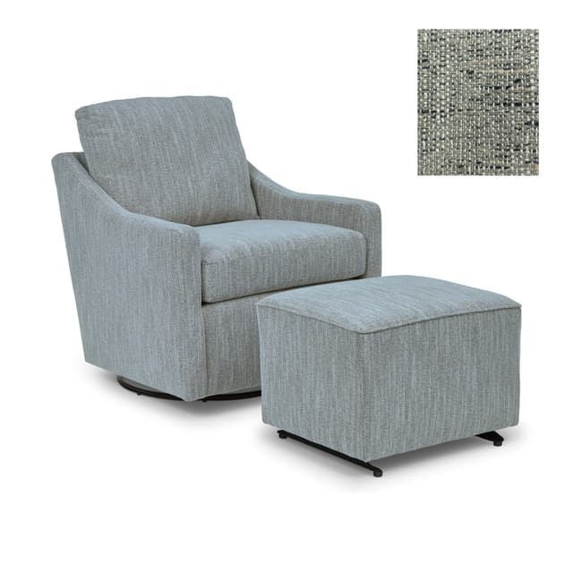 Best Home Furnishings® Cement Glide Ottoman-1