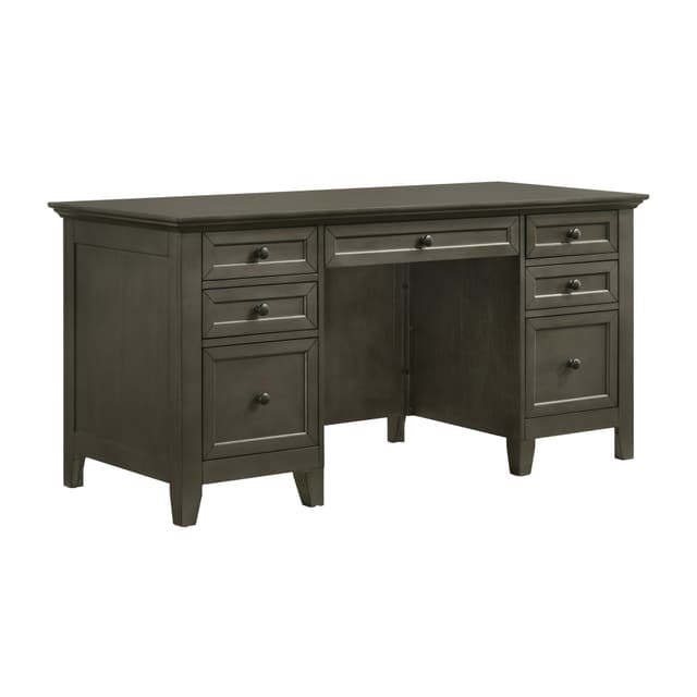 Intercon San Mateo Home Office Gray 62" Executive Desk-0