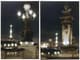 A & B Home Eiffel 2-Piece Black/White Led Wall Art Set-0